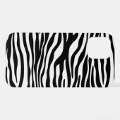 Zebra Print, Zebrastreifen, schwarz und weiß iPhone Hülle (Rückseite (Horizontal))