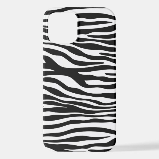 Zebra Print, Zebrastreifen, schwarz und weiß iPhone Hülle (Rückseite)