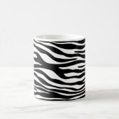 Zebra Print, Zebrastreifen, schwarz und weiß Kaffeetasse (Mittel)
