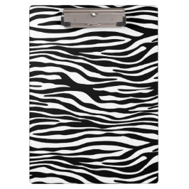 Zebra Print, Zebrastreifen, schwarz und weiß Klemmbrett