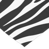 Zebra Print, Zebrastreifen, schwarz und weiß Kurzer Tischläufer (Ecke)