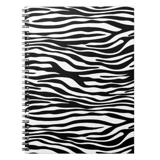 Zebra Print, Zebrastreifen, schwarz und weiß Notizblock (Vorderseite)
