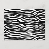 Zebra Print, Zebrastreifen, schwarz und weiß Postkarte (Vorderseite)