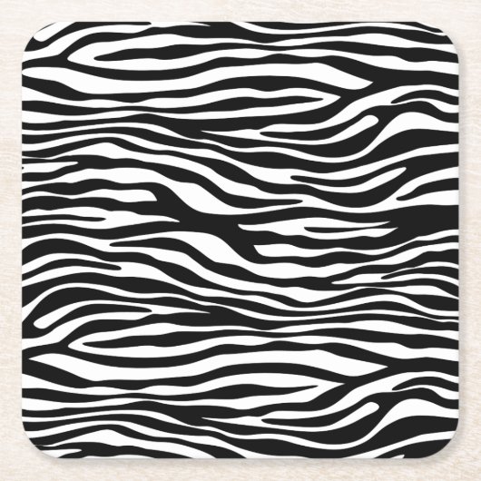 Zebra Print, Zebrastreifen, schwarz und weiß Rechteckiger Pappuntersetzer (Vorderseite)