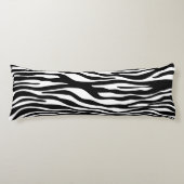 Zebra Print, Zebrastreifen, schwarz und weiß Seitenschläferkissen (Vorderseite)