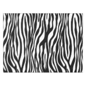 Zebra Print, Zebrastreifen, schwarz und weiß Tischdecke (Vorderseite (Horizontal))