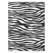 Zebra Print, Zebrastreifen, schwarz und weiß Tischdecke (Vorderseite)