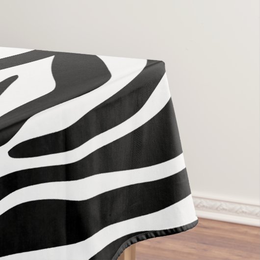 Zebra Print, Zebrastreifen, schwarz und weiß Tischdecke (Beispiel)
