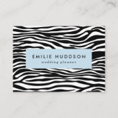 Zebra Print, Zebrastreifen, schwarz und weiß Visitenkarte (Vorderseite)