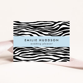 Zebra Print, Zebrastreifen, schwarz und weiß Visitenkarte