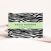 Zebra Print, Zebrastreifen, schwarz und weiß Visitenkarte