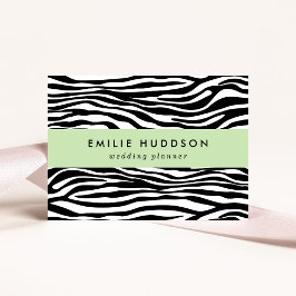 Zebra Print, Zebrastreifen, schwarz und weiß Visitenkarte