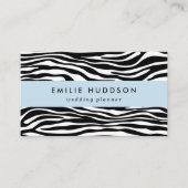 Zebra Print, Zebrastreifen, schwarz und weiß Visitenkarte (Vorderseite)
