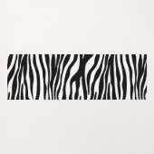 Zebra Print, Zebrastreifen, schwarz und weiß Yogamatte (Rückseite (Horizontal))