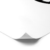 Zebra Print, Zebrastreifen, Tierdruck, Blume Poster (Ecke)