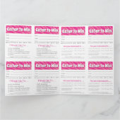 Zebra Printable Vendor Slips – Editable Download Karte (Innenseite)