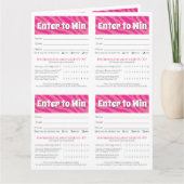 Zebra Printable Vendor Slips – Editable Download Karte (Vorderseite)