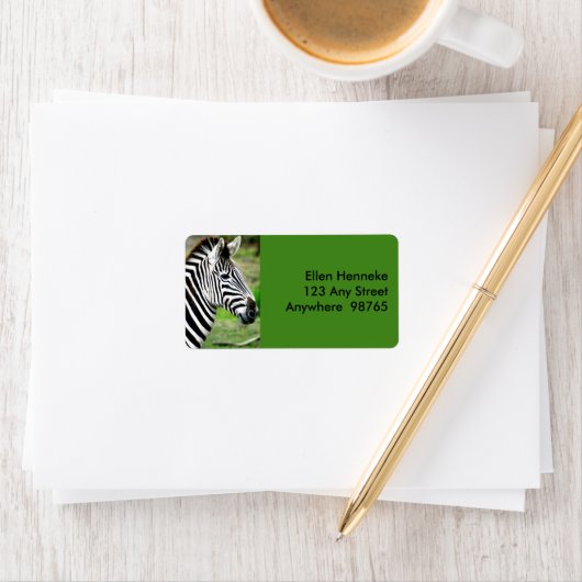 Zebra-Profil Adressaufkleber (Insitu)