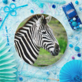 Zebra-Profil Pappteller (Party)