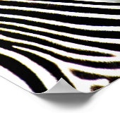 Zebra Profile Poster (Ecke)