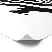 Zebra Profile Poster (Ecke)