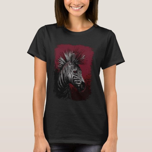 Zebra Punk T-Shirt (Vorderseite)