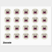Zebra Purse Girl Stickers (Blatt)