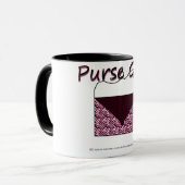 Zebra Purse Girl Tasse (Vorderseite Links)