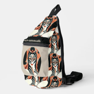 Zebra Queen Crossbody Bag