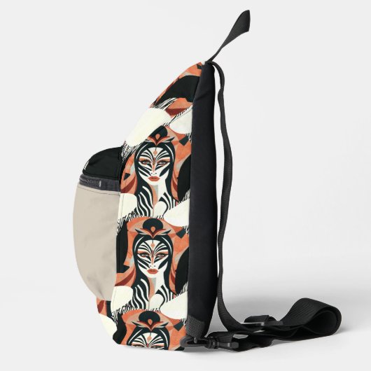 Zebra Queen Crossbody Bag (Rechts)