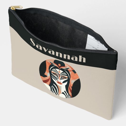 Zebra Queen Zubehörtasche (Offen)