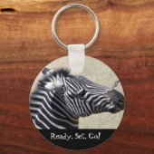 Zebra-Racing-Schlüsselanhänger Schlüsselanhänger (Vorderseite)