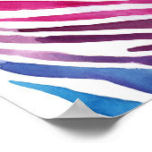 Zebra Rainbow Poster (Ecke)