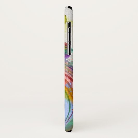 Zebra Rainbow Splash Case-Mate iPhone Hülle (Hinten/Links)