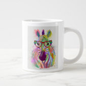 Zebra Rainbow Splash Jumbo-Tasse (Rechts)