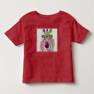 Zebra Rainbow Splash Kleinkind T-shirt