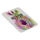 Zebra Rainbow Splash Magnet (Rechte Seite)