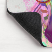 Zebra Rainbow Splash Mousepad (Ecke)