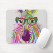 Zebra Rainbow Splash Mousepad (Mit Mouse)