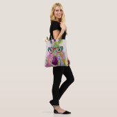 Zebra Rainbow Splash Tasche (Am Model)