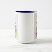 Zebra Rainbow Splash Tasse (Zentrum)
