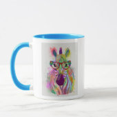 Zebra Rainbow Splash Tasse (Links)