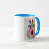 Zebra Rainbow Splash Tasse (VorderseiteRechts)