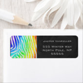 Zebra Rainbow und White Print (Insitu)