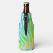 Zebra Rainbow und White Print Flaschenkühler (Flasche Rückseite)