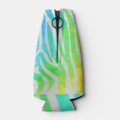Zebra Rainbow und White Print Flaschenkühler (Rückseite)
