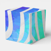Zebra Rainbow und White Print Geschenkschachtel (Rückseite)