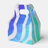 Zebra Rainbow und White Print Geschenkschachtel (Rückseite)