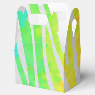 Zebra Rainbow und White Print Geschenkschachtel