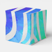 Zebra Rainbow und White Print Geschenkschachtel (Rückseite)